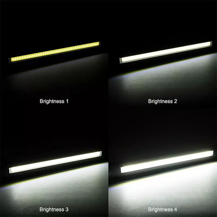 2pcs USB Rechargeable LED COB Work Inspection Light Magnetic Repair Lamp w Hook