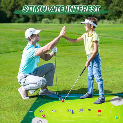 The Indoor Casual Golf Game Set Golf Hitting Mats Golf Putting Royale Golf Game