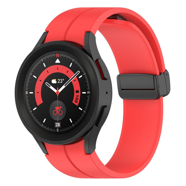 Red Samsung Galaxy Watch Band Strap Series 7 6 Classic 5 Pro 4 40mm 44mm Silicone 47