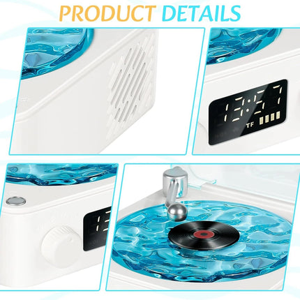 2025 Bluetooth Vinyl Record Player Waves, Four Modes, The Waves Vinyl Player