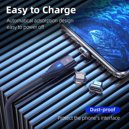 USB Type C Dual Magnetic Fast Charging Cable 100w PD Charger for iPhone android