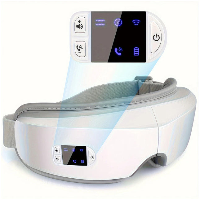 Bluetooth Music Eye Care Massager 180°Folding with Heat Vibration 5 Massage Mode
