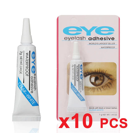 10PCS Eyelashes Glue Waterproof Clear White False Adhesive Eyelash Makeup Au