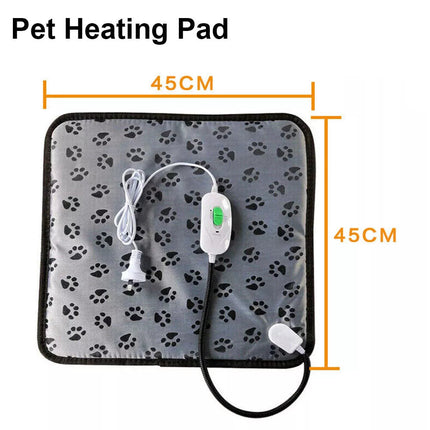 Pet Dog Cat Bunny Electric Heat Heated Heating Heater Pad Mat Blanket Bed