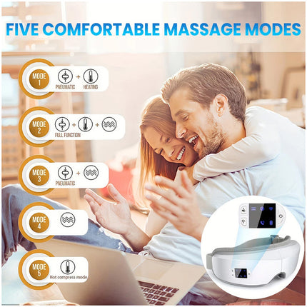 Bluetooth Music Eye Care Massager 180°Folding with Heat Vibration 5 Massage Mode