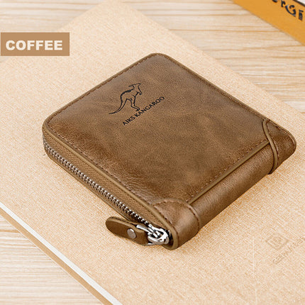 Men's Leather Wallet RFID Blocking Credit ID Card Cash Holder Purse