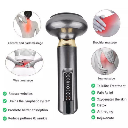 Electric Cupping Massager Vacuum Suction Cup GuaSha Anti Cellulite Beauty Health