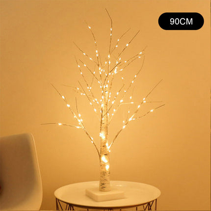 90/150/180cm LED Twig Birch Table Lamp Christmas Tree Light Holiday Xmas Lights