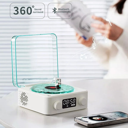 2025 Bluetooth Vinyl Record Player Waves, Four Modes, The Waves Vinyl Player