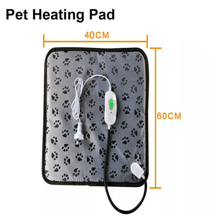 Pet Dog Cat Bunny Electric Heat Heated Heating Heater Pad Mat Blanket Bed