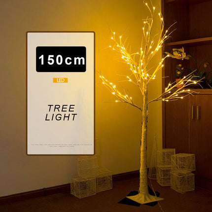 90/150/180cm LED Twig Birch Table Lamp Christmas Tree Light Holiday Xmas Lights