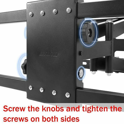 Heavy Duty Wall Mount Tilt Swivel Bracket Double Arms 32-85" LED/Plasma/LCD TVs