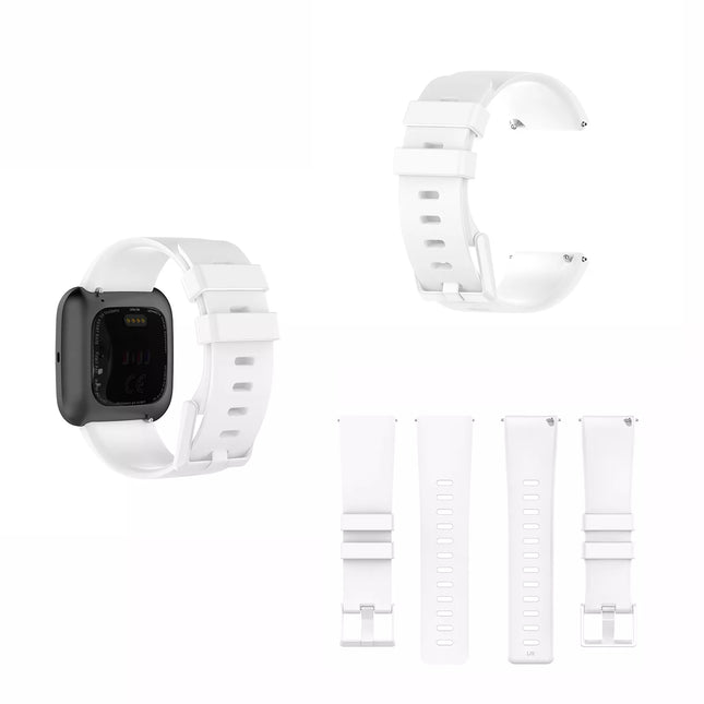 White Fitbit Versa 2 Watch Repacement Silicone Sport Fitness Band Strap Wristband Lite