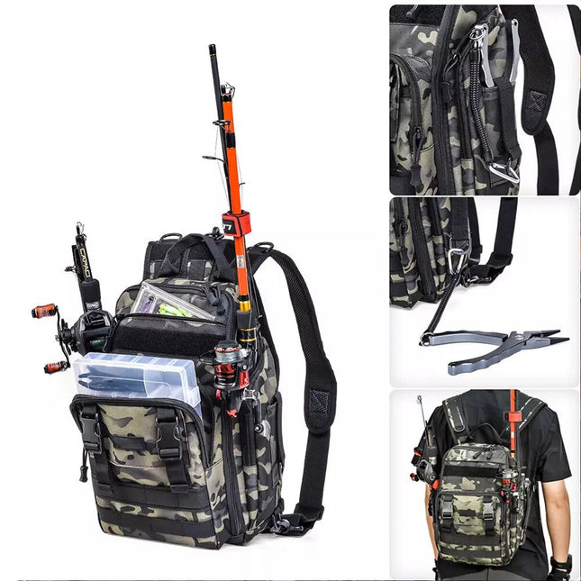 Fishing Tackle Backpack Storage Bag Shoulder Fishing Gear Bags Outdoor Backpack