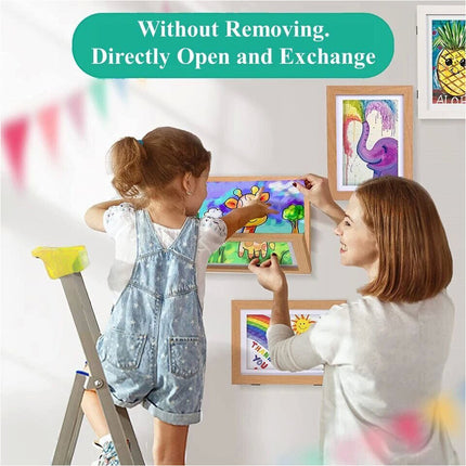 A3 A4 Artists Frames Hold 150 Pictures Creative Art Wooden Artwork Display- Wood