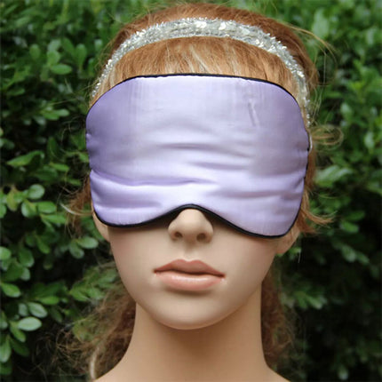 100% Pure Silk Sleeping Eye Mask Sleep Soft Blindfold Lights Out Travel Relax