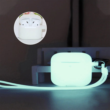 AirPods 3rd Gen Silicone Case Glow-in-the-Dark Protective Cover Shockproof Soft Skin White
