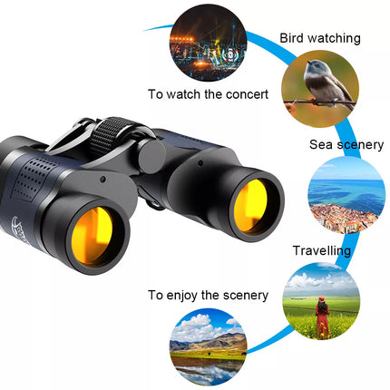 Powerful Telescope 60X60 Binoculars HD 10000M Low Light Vision Outdoor Hunting