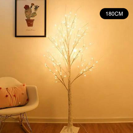 90/150/180cm LED Twig Birch Table Lamp Christmas Tree Light Holiday Xmas Lights