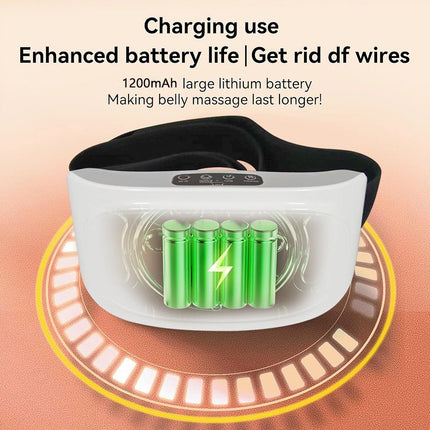 Electric Wireless Abdominal Massager for Fat Burning & Digestion with 3 Massage