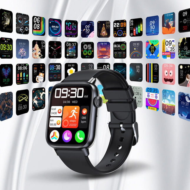 2023 Waterproof Smart Watch Women Men Fitness Tracker Sports Heart Rate