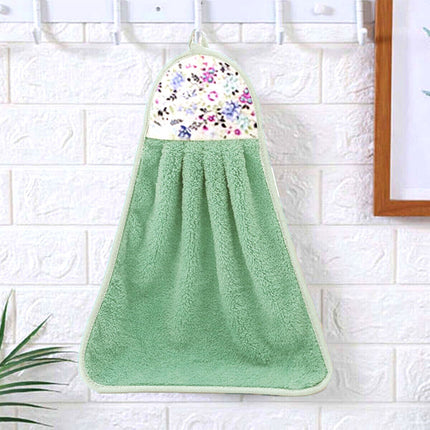 x3 Quick Dry Hand Towel Flower Kitchen Hanging Water Absorbent Soft Wipe Coral