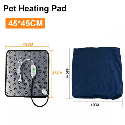 Pet Dog Cat Bunny Electric Heat Heated Heating Heater Pad Mat Blanket Bed