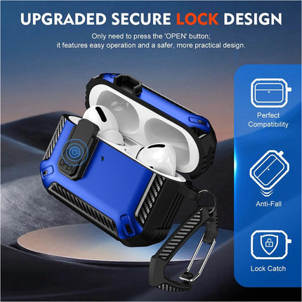 Blue For Apple Airpods 4 Case Cover 4th Generation Noise Cancellation With Clean Pen