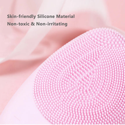 Electric Silicone Facial Cleansing Brush Face Washing Brush Cleaner Massager