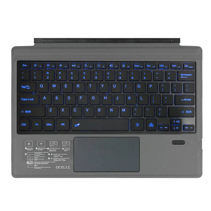 Bluetooth Keyboard Backlit Wireless Touchpad For Microsoft Surface Pro 3/4/5/6/7