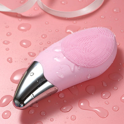 Electric Silicone Facial Cleansing Brush Face Washing Brush Cleaner Massager