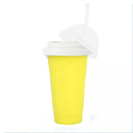 Yellow Slushie Maker Cup Quick Freeze Magic Squeeze Cup Milkshake Cup Ice Cream Maker (Copy)