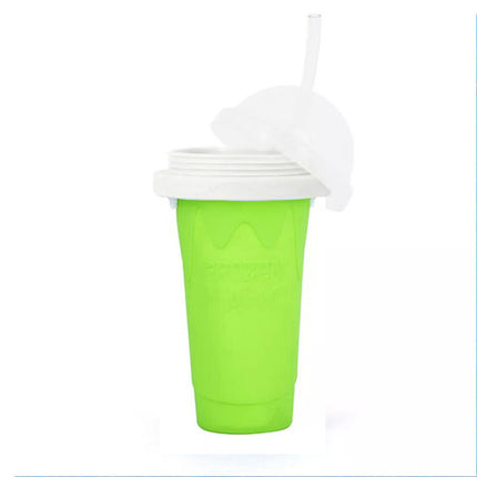 Green Slushie Maker Cup Quick Freeze Magic Squeeze Cup Milkshake Cup Ice Cream Maker