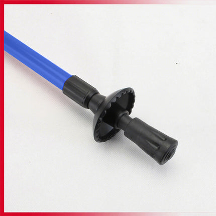 Hiking Trekking Poles Walking Sticks LED Adjustable Anti Shock Camping Blue