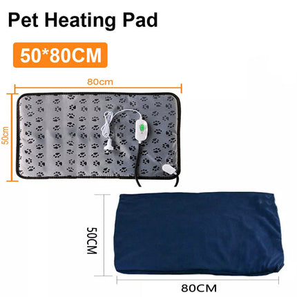 Pet Dog Cat Bunny Electric Heat Heated Heating Heater Pad Mat Blanket Bed