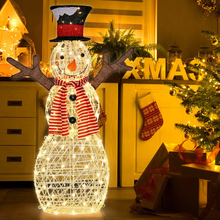 1.1M Christmas Snowman Light LED Light 3D Xmas Home Outdoor Yard Holiday Décor
