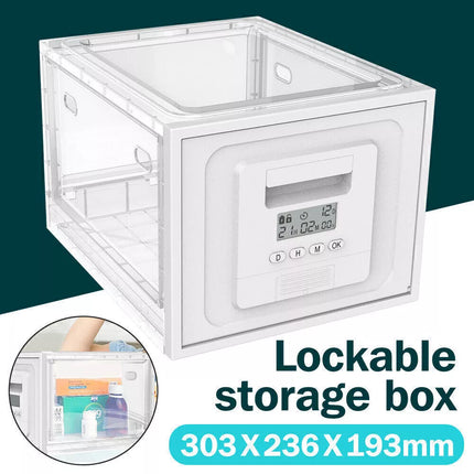 Safe Medicine Lock Box Timed Lock Box Lockable Storage Box Childproof Safe Box