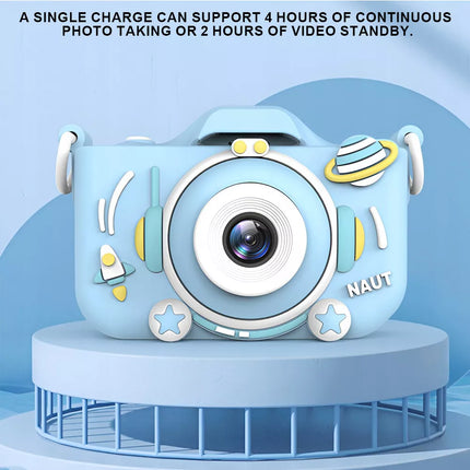 Mini Digital Children Camera HD 1080P LCD Camera Toy Kids Gift + 32G TF Card Blue