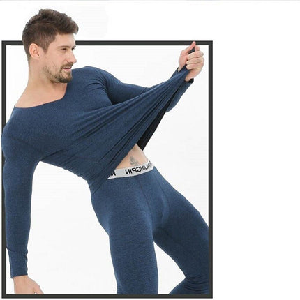 Men's Seamless Elastic Thermal Wear Set Inner Thermal Underwear Slim Fit Stretch