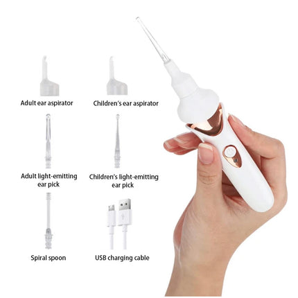 Ear Wax Removal Electric Ear Cleaning Kit Effective Safe Vacuum Suction w Light