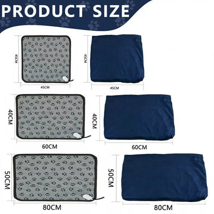 Pet Dog Cat Bunny Electric Heat Heated Heating Heater Pad Mat Blanket Bed