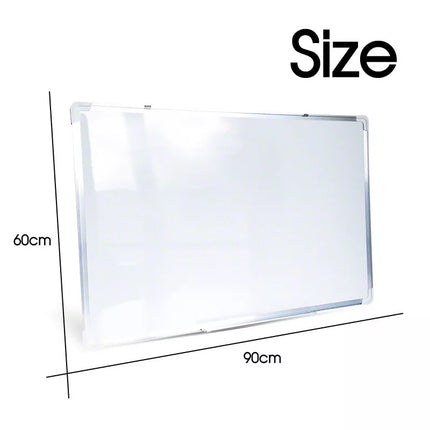 Portable Magnetic Home and Office Board Whiteboard 90X60CM Marker Eraser Button