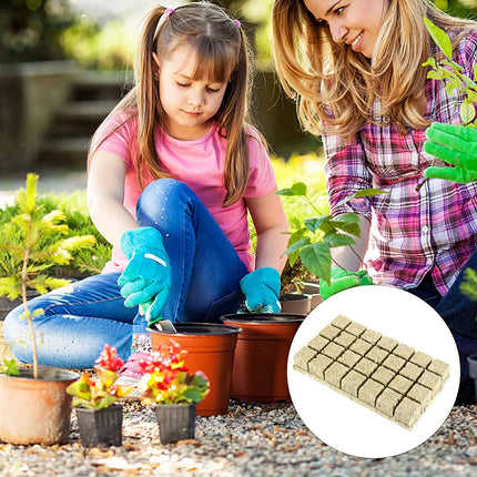 100Pcs Grow Starter Rockwool Cubes Plug Hydroponic Planting Cloning Propagation