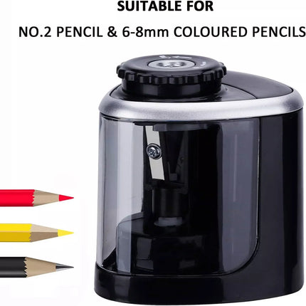 Automatic Electric Pencil Sharpener Operated Students Desktop Manual Or Auto