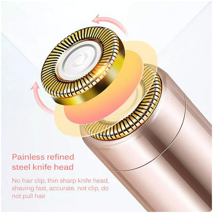 Women Facial Electric Shaver Trimmer Body Face Leg Armpit Hair Remover Painless