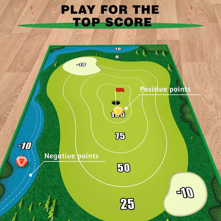 The Indoor Casual Golf Game Set Golf Hitting Mats Golf Putting Royale Golf Game
