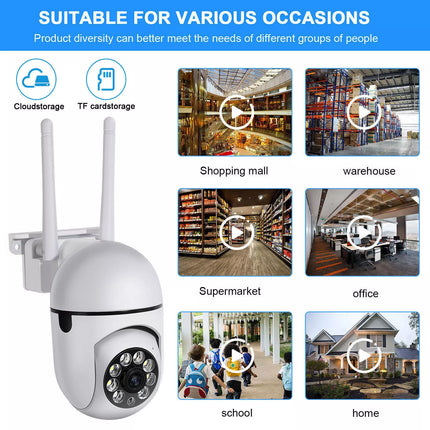 360° Security Camera System Outdoor Home Wifi Night Vision Cam 1080P HD Wireless