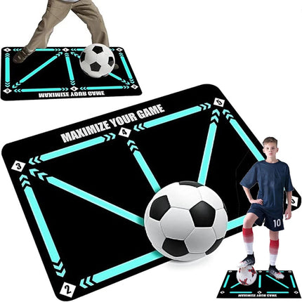 Soccer Footwork Equipment Soccer Training Mat Football Footstep Carpet Anti-Skid