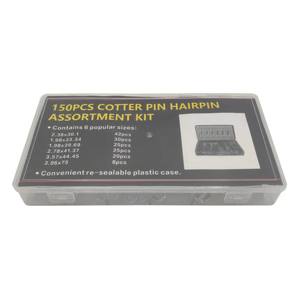 Cotter Pin Assortment 150Pcs Set Grab Split Fixings Securing Lock Pins Kit OZ