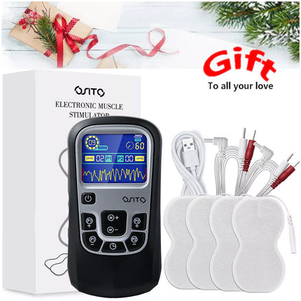 TENS EMS Machine Muscle Stimulation Electronic Digital Back Massager Pain Relief